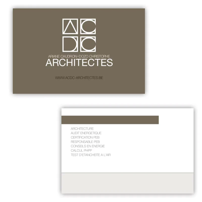 Identité pour un cabinet d'architectes