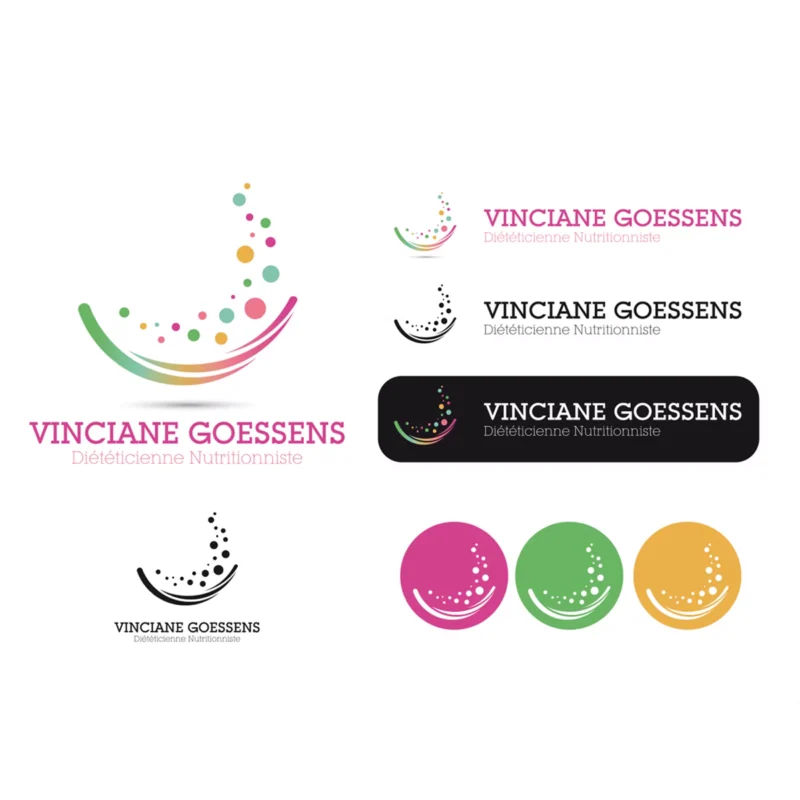 Branding pour Vinciane Goessens, Dietéticienne
