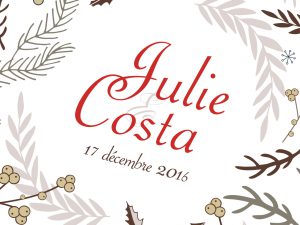Faire-part de mariage – Julie & Costa