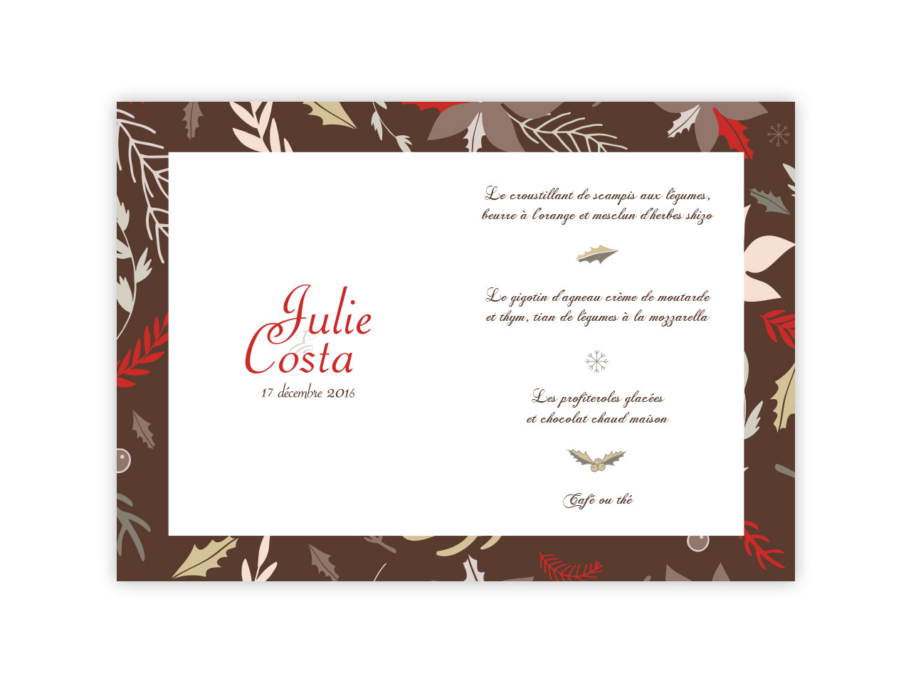 Faire-part de mariage - Julie & Costa