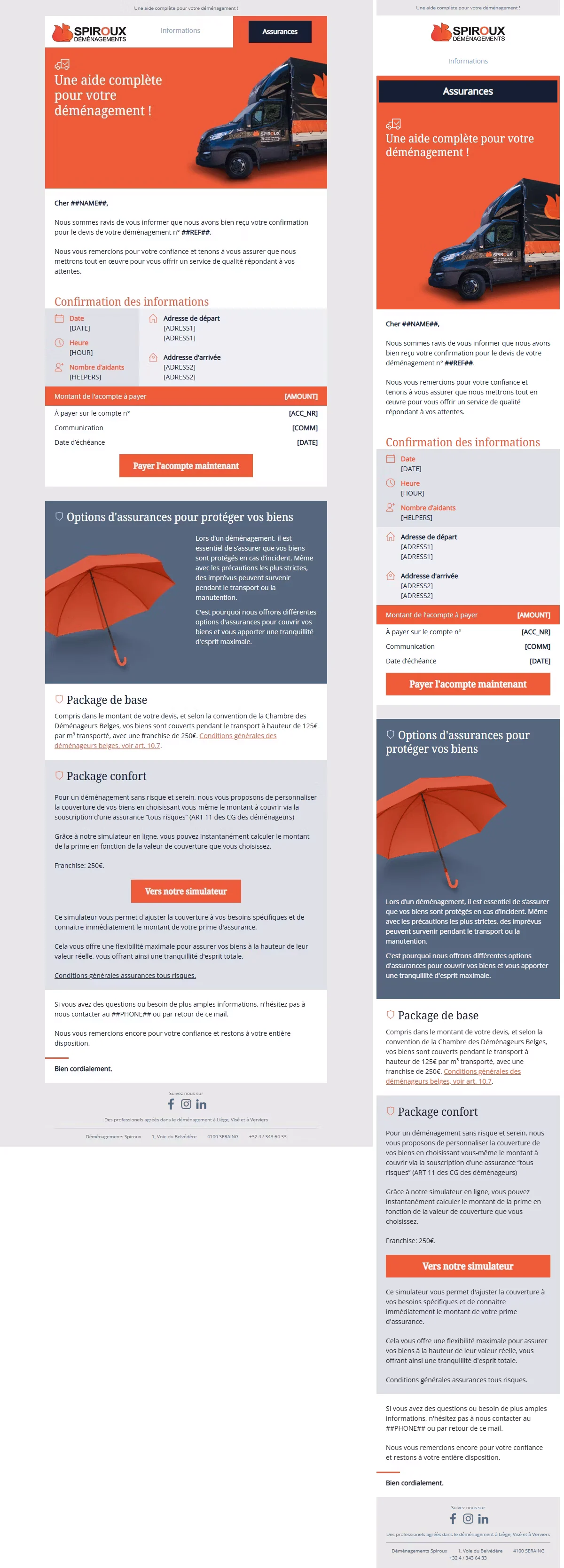 Responsive email for Spiroux Moving