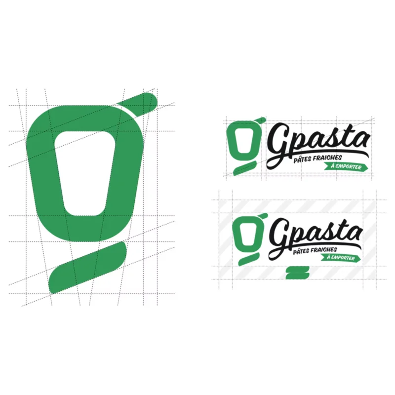 Branding pour GPasta, concept food urbain