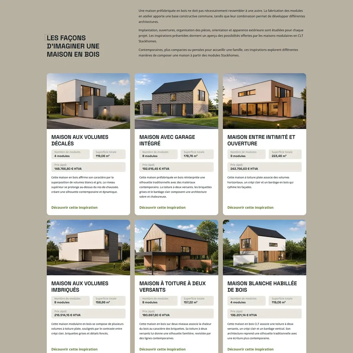 Branding & site web pour une entreprise de construction de maisons modulaires