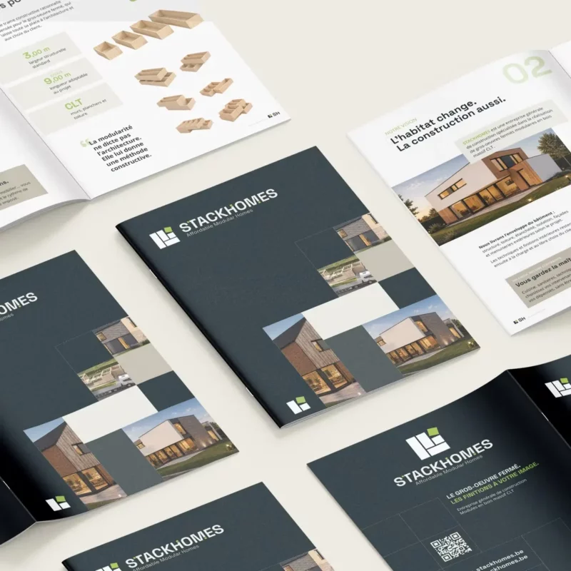 Branding & site web pour une entreprise de construction de maisons modulaires