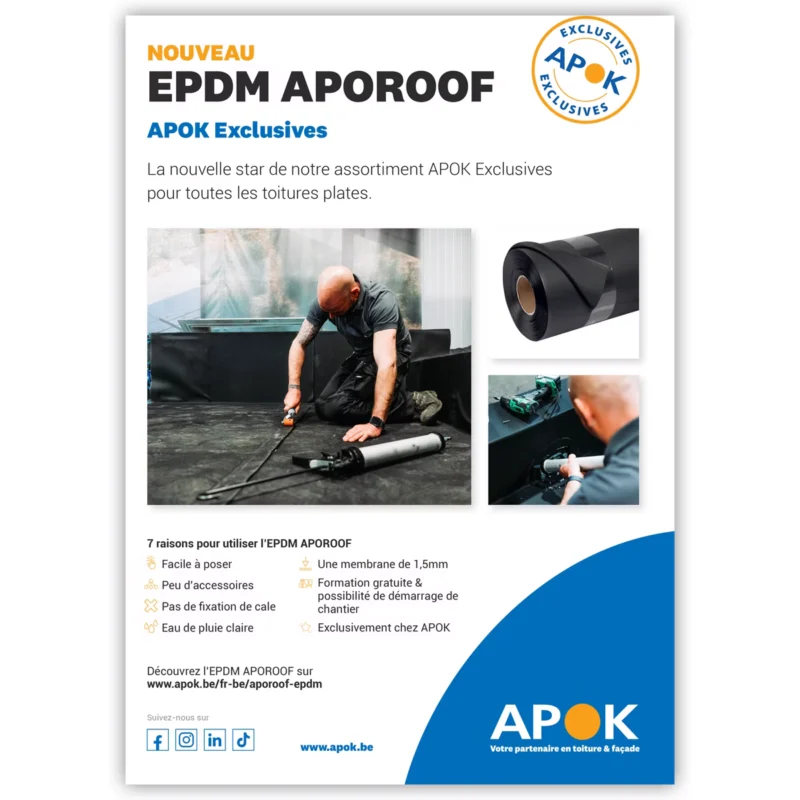 Support marketing pour un distributeur de matériau