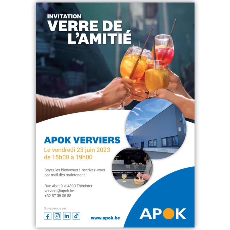 Support marketing pour un distributeur de matériau