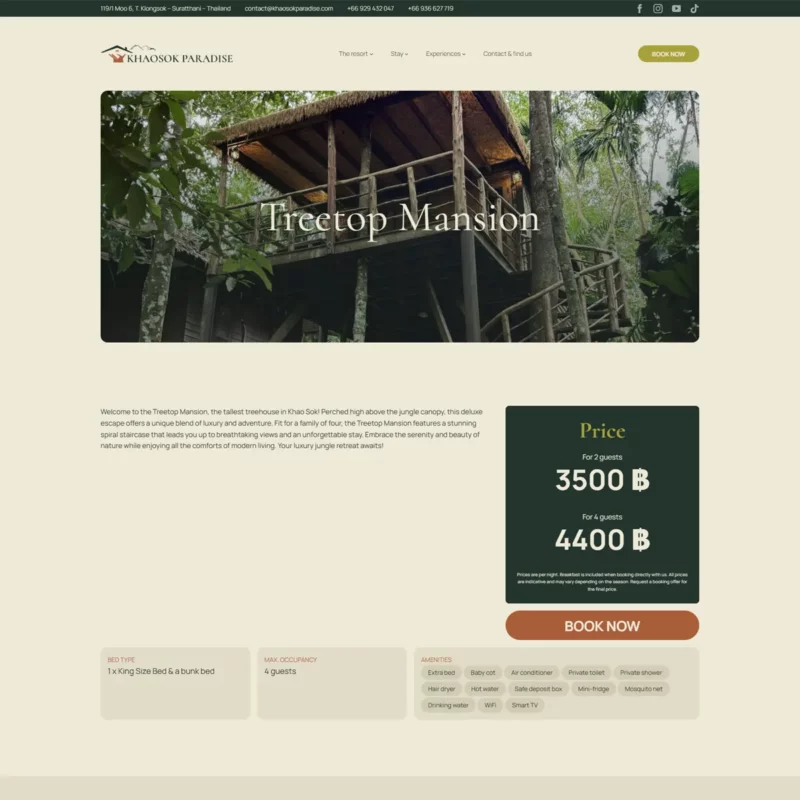 KhaoSok Paradise Resort - 2026 Redesign